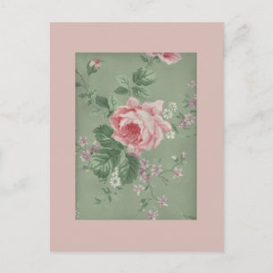 Snygg Vintage Victorian Ro Vykort