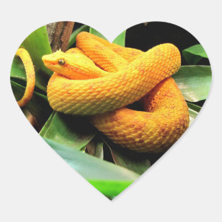 Snygg viper hjärtformat klistermärke