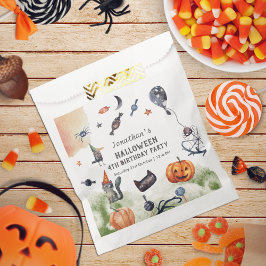 Snygg Watercolor Barns födelsedag Halloween