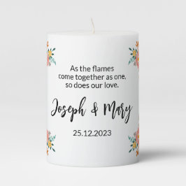 Snygg Watercolor Bröllop Ceremony Unity Candle