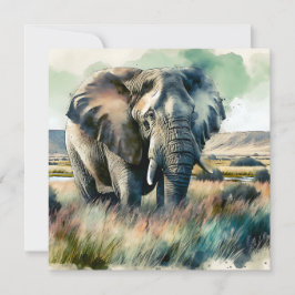 Snygg Watercolor Elephant