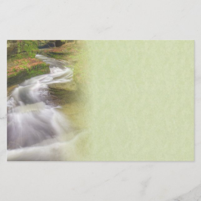Snygg Waterfall Stationery Brevpapper (Framsida)