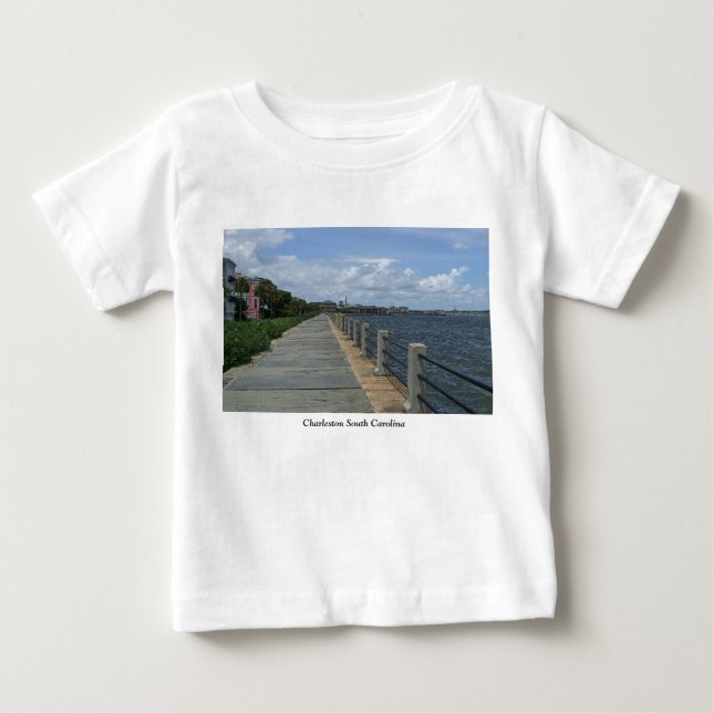 Snygg Waterfront Walkway T Shirt (Framsida)
