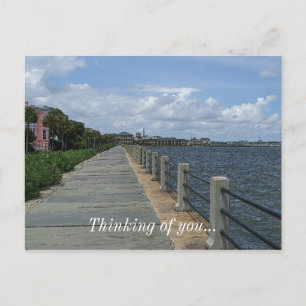 Snygg Waterfront Walkway Vykort