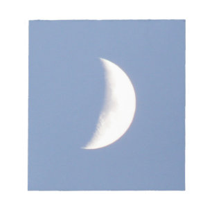 Snygg Waxing Crescent Måne i Anteckningsblocket Da Anteckningsblock