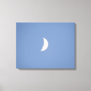 Snygg Waxing Crescent Måne i Daylight Canvas