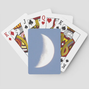 Snygg Waxing Crescent Måne i Daylight Casinokort