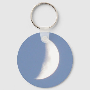 Snygg Waxing Crescent Måne i Daylight Keychai Nyckelring
