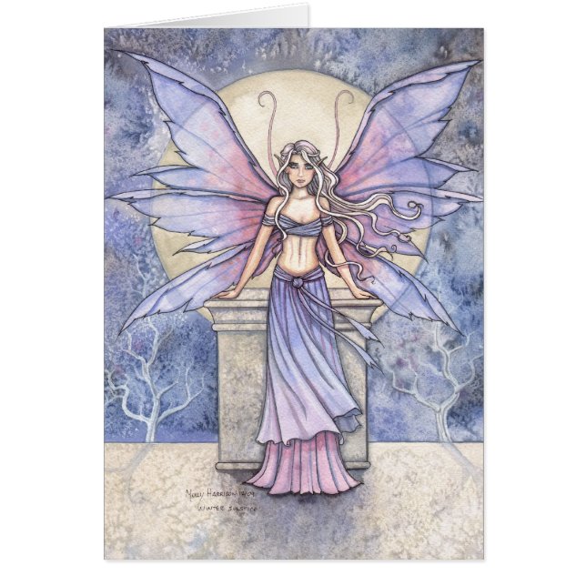 Snygg Winter Fairy Card av Molly från Harrison Hälsningskort (Framsidan)