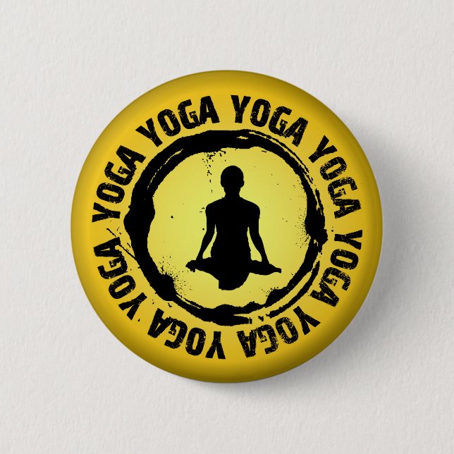 Snygg Yoga-säl Knapp (Framsida)