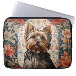 Snygg Yorkie | Yorkshire Terrier Porträtt Laptop Fodral