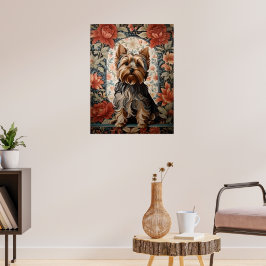 Snygg Yorkie | Yorkshire Terrier Porträtt Poster