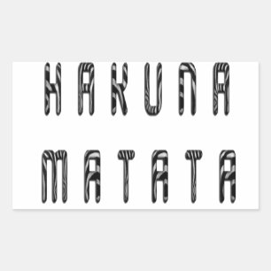 Snygg Zebra tryck Mönster Art Design Rektangulärt Klistermärke