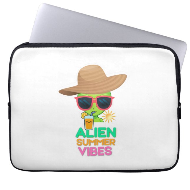 Snygga Alieniska Sommarstämningar Laptop Fodral (Framsidan)