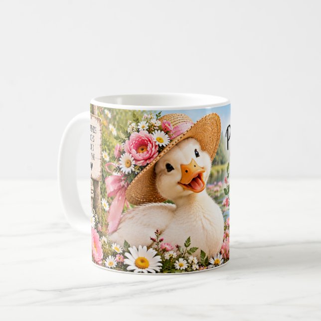 Snygga ankor gör lyckliga dagar-mugg kaffemugg (Framsida vänster)