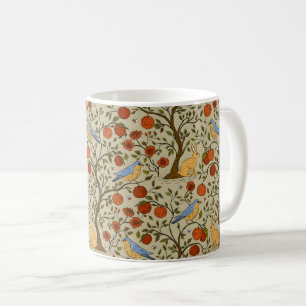Snygga applen i orange på bruna träd design kaffemugg