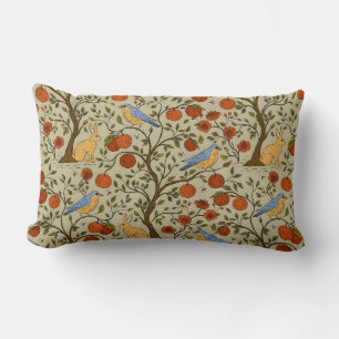 Snygga applen i orange på bruna träd Design Lumbarkudde
