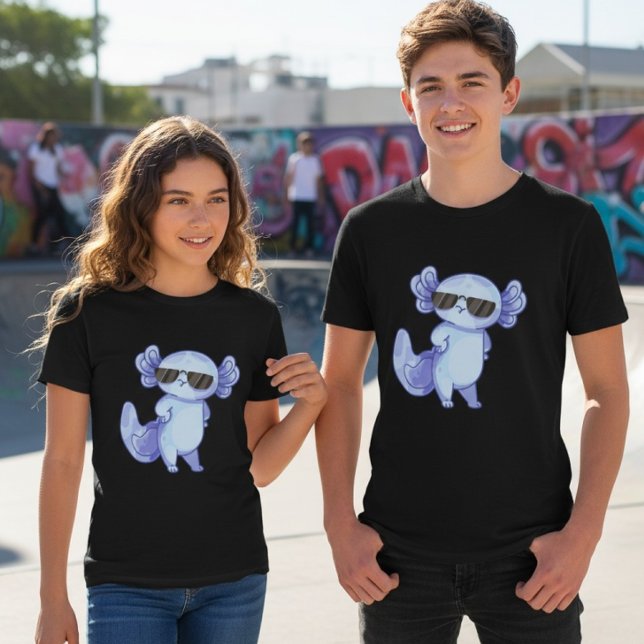 Snygga Axolotl-solglasögon Ungdomsbarn T-shirt (Skapare uppladdad)