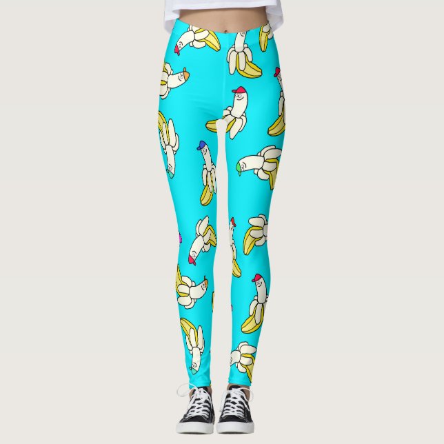 Snygga bananleggings leggings (Framsida)