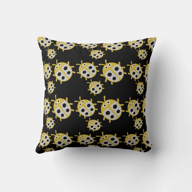 Snygga barn nyckelpiga Familj  Kudde (Baksida)