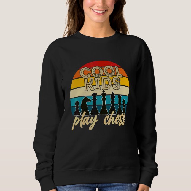 Snygga Barn Spelar Schack För Barn T Shirt (Framsida)