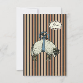 Snygga Bow Sheep™ (DESIGNER ALTERNATIV) - Inbjudningar