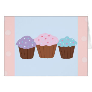Snygga Cupcakes Hälsningskort