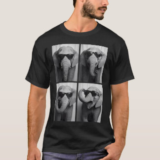 Snygga elefant solglasögon djungel afrikanskt djur t shirt