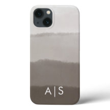 Snygga Eleganta Monogrammerade Initialer Davy Grå