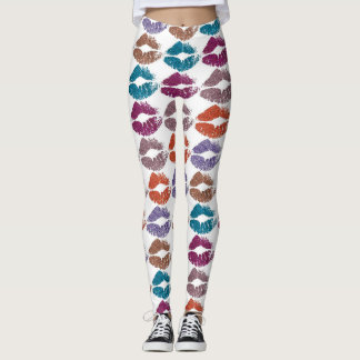 Snygga färgglada läppar #20 leggings