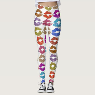 Snygga färgglada läppar #24 leggings