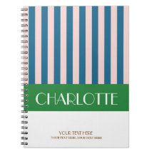 Snygga Färgglada Ränder Personlig Monogram