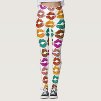 Snygga Färgrika Läppar #22 Leggings