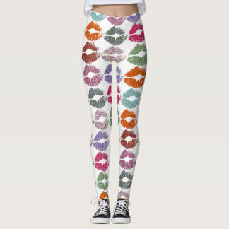 Snygga Färgrika Läppar #27 Leggings