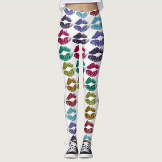 Snygga Färgrika Läppar #35 Leggings