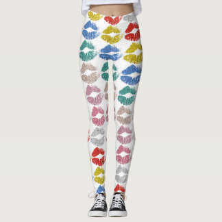 Snygga Färgrika Läppar #36 Leggings