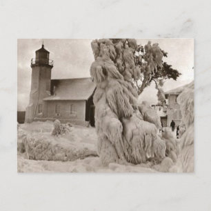 Snygga gamla Rustic Vintage Lighthouse-foton Vykort