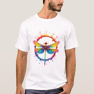 Snygga grafiska Tie Dye-solglasögon Illustra med t Shirt