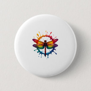 Snygga grafiska Tie Dye-solglasögon Trollslända Il Knapp
