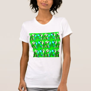 Snygga gröna sommarlov trendiga t shirt