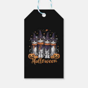 Snygga Halloween-katter Present till dotter Presen Presentetikett