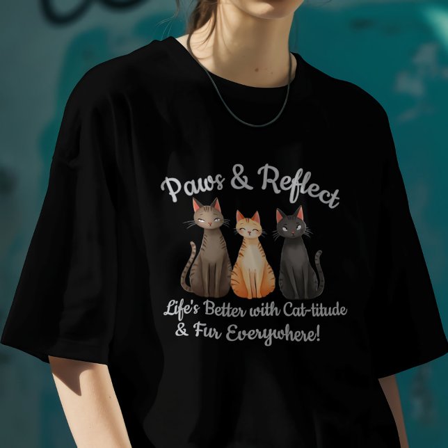 Snygga Katter - Reflektera & Kolla T Shirt (Skapare uppladdad)
