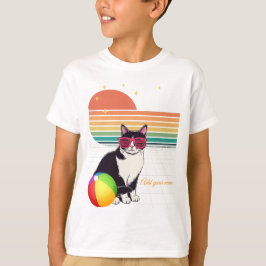 Snygga Kattvibbar vid Solnedgång T Shirt
