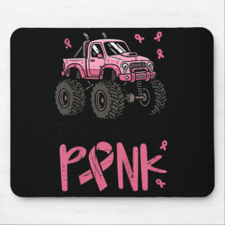 Snygga killar bär rosa monstertruck-bröst musmatta