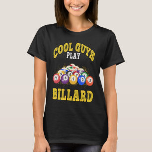 Snygga Killar Spelar Biljard Pool Biljardspelare T Shirt