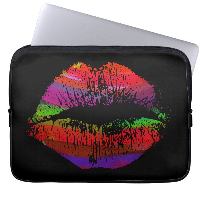 Snygga läppar #29 laptop sleeve (Framsidan)