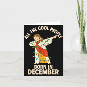 Snygga Människor Föds I December Kristna Jul Kort