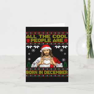 Snygga människor föds i December Kristna jul Kort