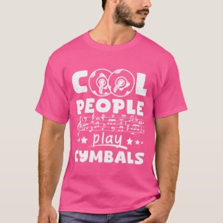 Snygga människor spelar cymbaler kompis t shirt