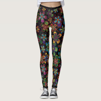 Snygga mönstrade designerleggings leggings